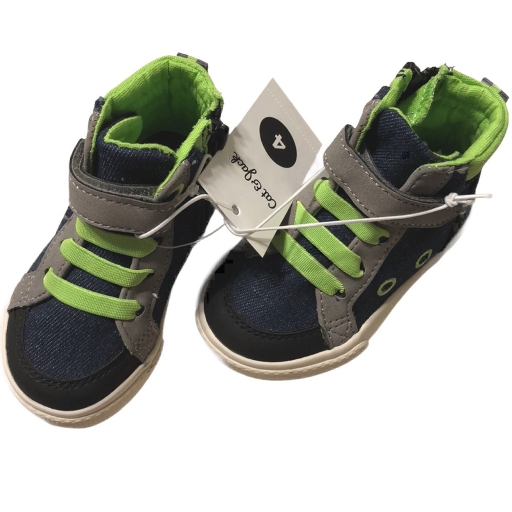 🦖Cat &Jack blue Tillman boys shoes NWT🌵 green and blue colors